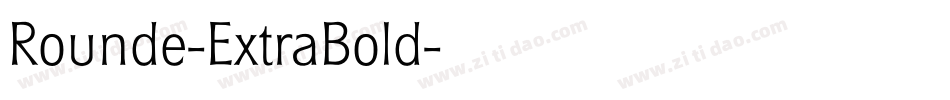 Rounde-ExtraBold字体转换