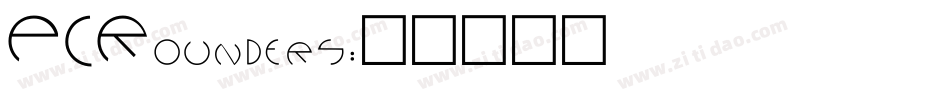 PCRounders字体转换