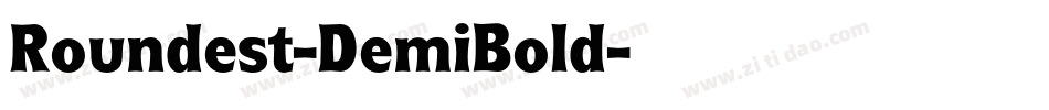 Roundest-DemiBold字体转换