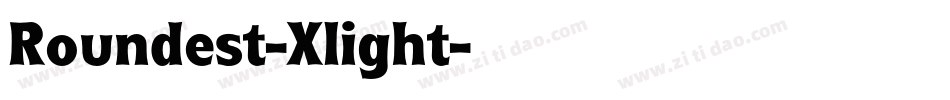 Roundest-Xlight字体转换