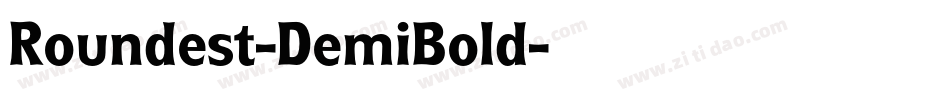 Roundest-DemiBold字体转换
