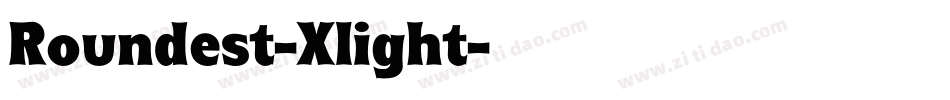 Roundest-Xlight字体转换