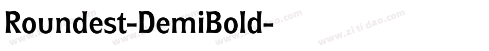 Roundest-DemiBold字体转换