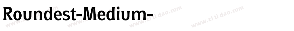 Roundest-Medium字体转换