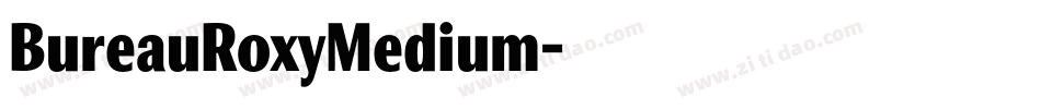 BureauRoxyMedium字体转换
