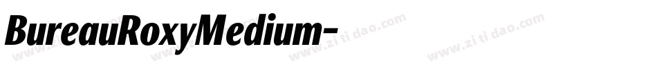 BureauRoxyMedium字体转换