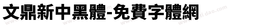 文鼎新中黑體字体转换