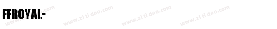 ffroyal字体转换