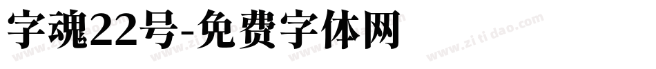 字魂22号字体转换
