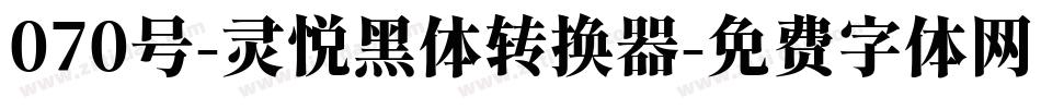 070号-灵悦黑体转换器字体转换