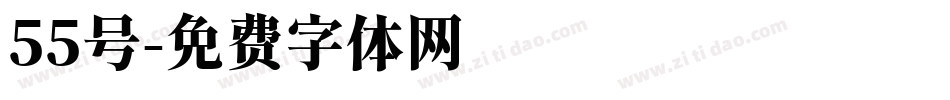 55号字体转换