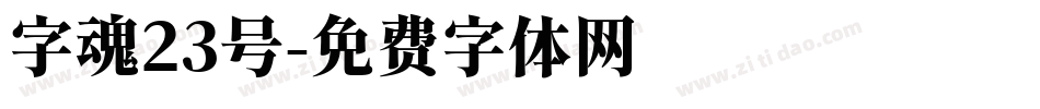 字魂23号字体转换