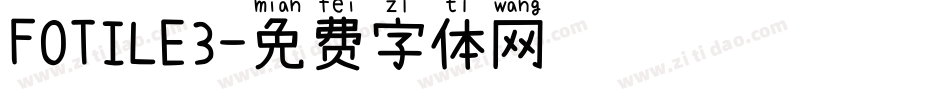 FOTILE3字体转换