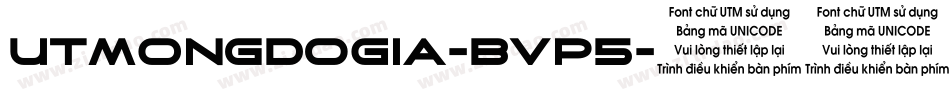 UtmOngDoGia-BVp5字体转换
