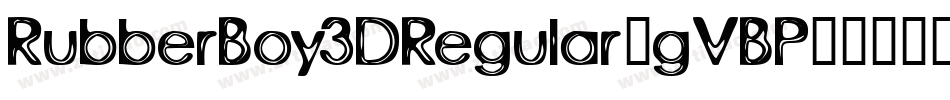 RubberBoy3DRegular-gVBP字体转换