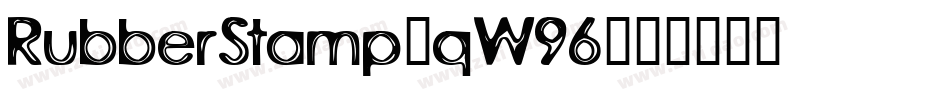 RubberStamp-qW96字体转换
