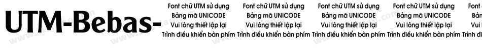 UTM-Bebas字体转换