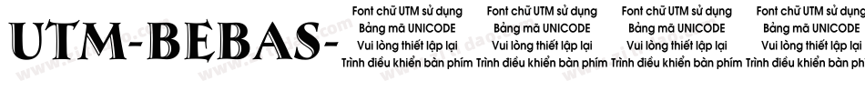 UTM-Bebas字体转换