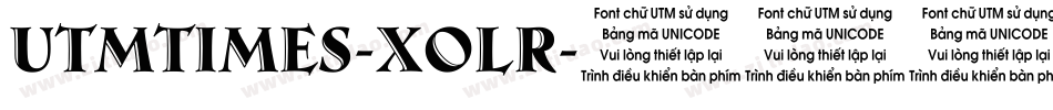 UtmTimes-xOlr字体转换