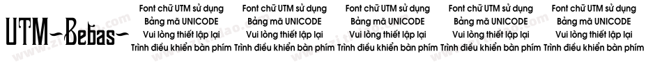 UTM-Bebas字体转换