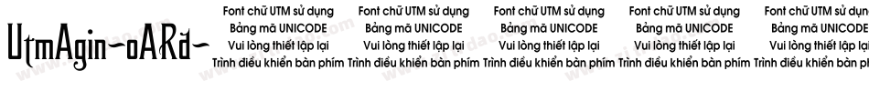 UtmAgin-oARd字体转换