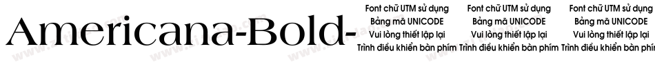 Americana-Bold字体转换