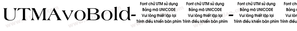 UTMAvoBold-普通字体转换