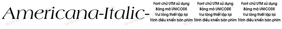 Americana-Italic字体转换