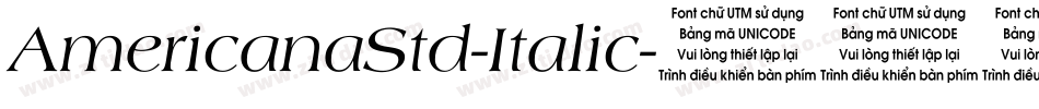 AmericanaStd-Italic字体转换