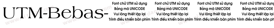 UTM-Bebas字体转换