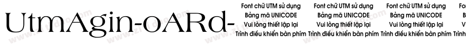 UtmAgin-oARd字体转换