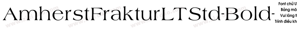 AmherstFrakturLTStd-Bold字体转换