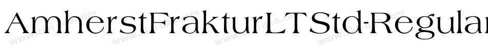 AmherstFrakturLTStd-Regular字体转换