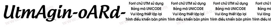 UtmAgin-oARd字体转换
