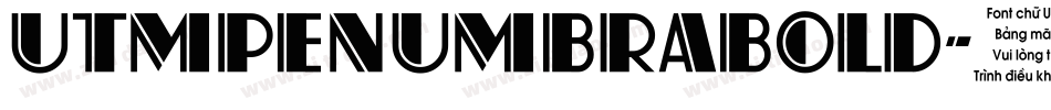 UTMPenumbraBold字体转换
