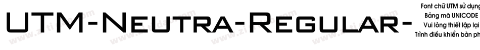 UTM-Neutra-Regular字体转换