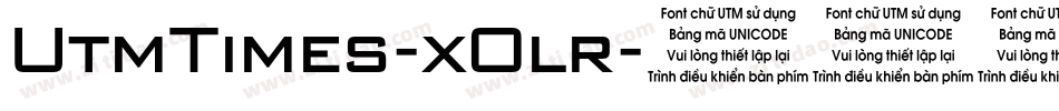 UtmTimes-xOlr字体转换