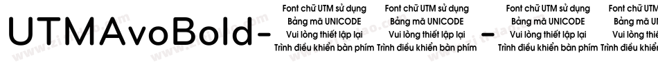UTMAvoBold-普通字体转换