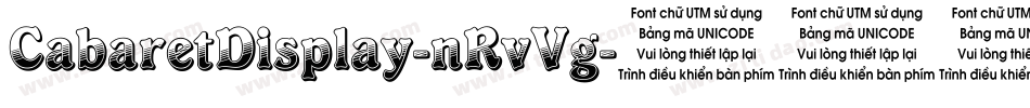 CabaretDisplay-nRvVg字体转换