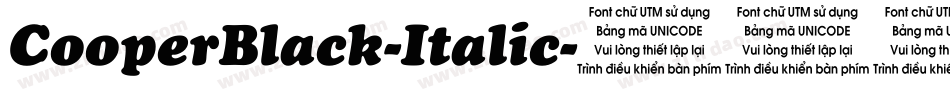 CooperBlack-Italic字体转换