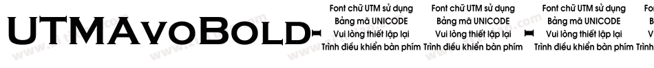 UTMAvoBold-普通字体转换