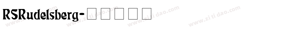 RSRudelsberg字体转换