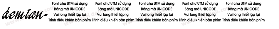 demian字体转换
