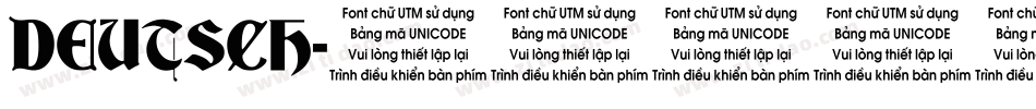 DEUTSCH字体转换