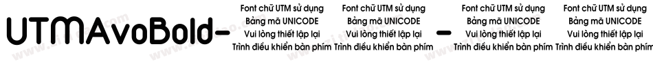 UTMAvoBold-普通字体转换