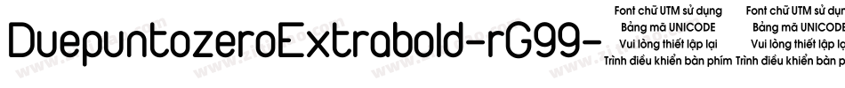 DuepuntozeroExtrabold-rG99字体转换