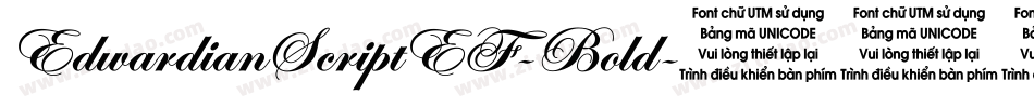 EdwardianScriptEF-Bold字体转换
