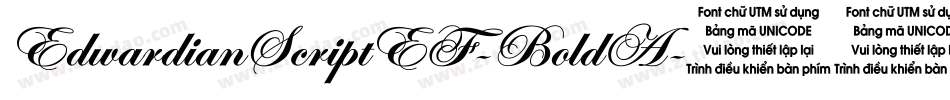 EdwardianScriptEF-BoldA字体转换