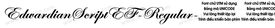 EdwardianScriptEF-Regular字体转换