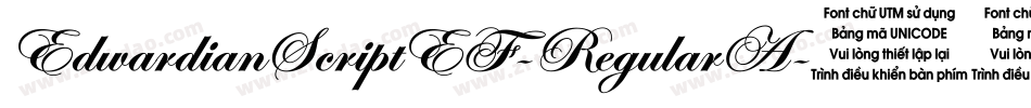 EdwardianScriptEF-RegularA字体转换